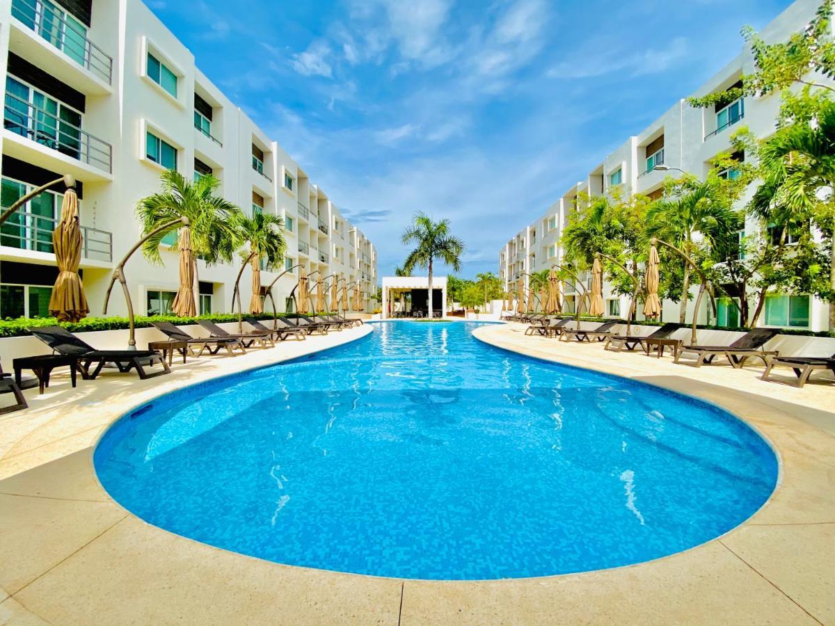 Encanto Con 2 Habitaciones En Long Island Cancún Exterior foto